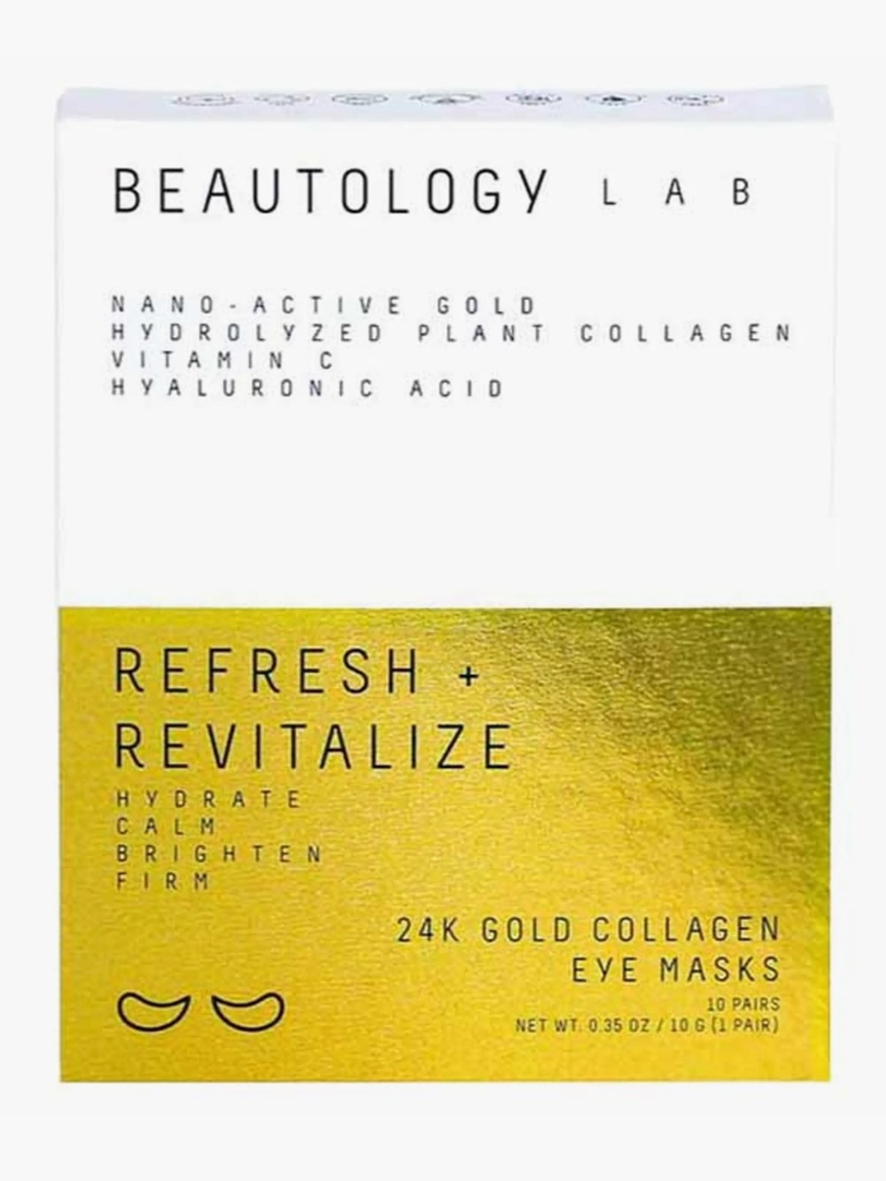Refresh + Revitalize 24K Gold Collagen Eye Masks — Gold